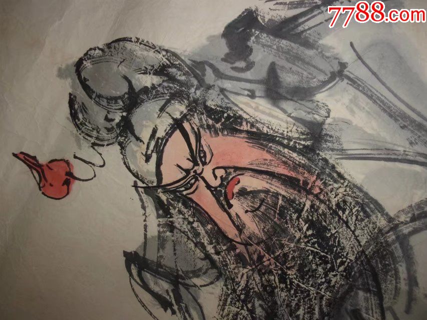 墨道山人画的水墨画人物画写意画文人画关公图画,恭喜你,大家好