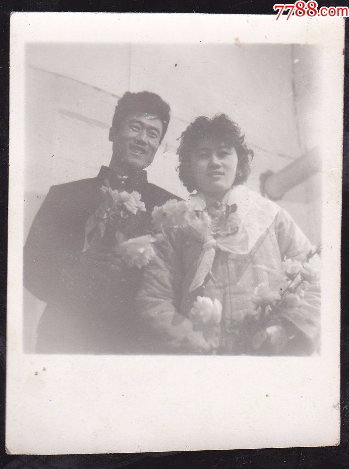 70年代新娘新郎合影