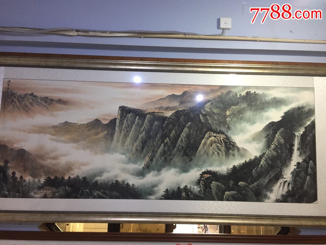 峨眉山金顶_山水国画原作_武侯区春秋堂【7788收藏__收藏热线】