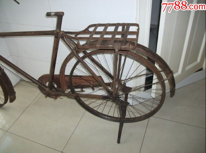 二手老自行车零件能率自行车26型缺件有破损有锈蚀12666