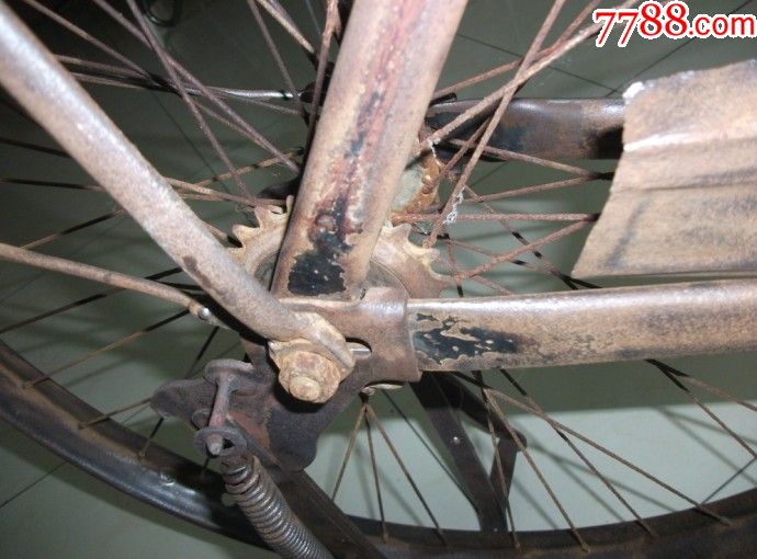二手老自行车零件能率自行车26型缺件有破损有锈蚀12666