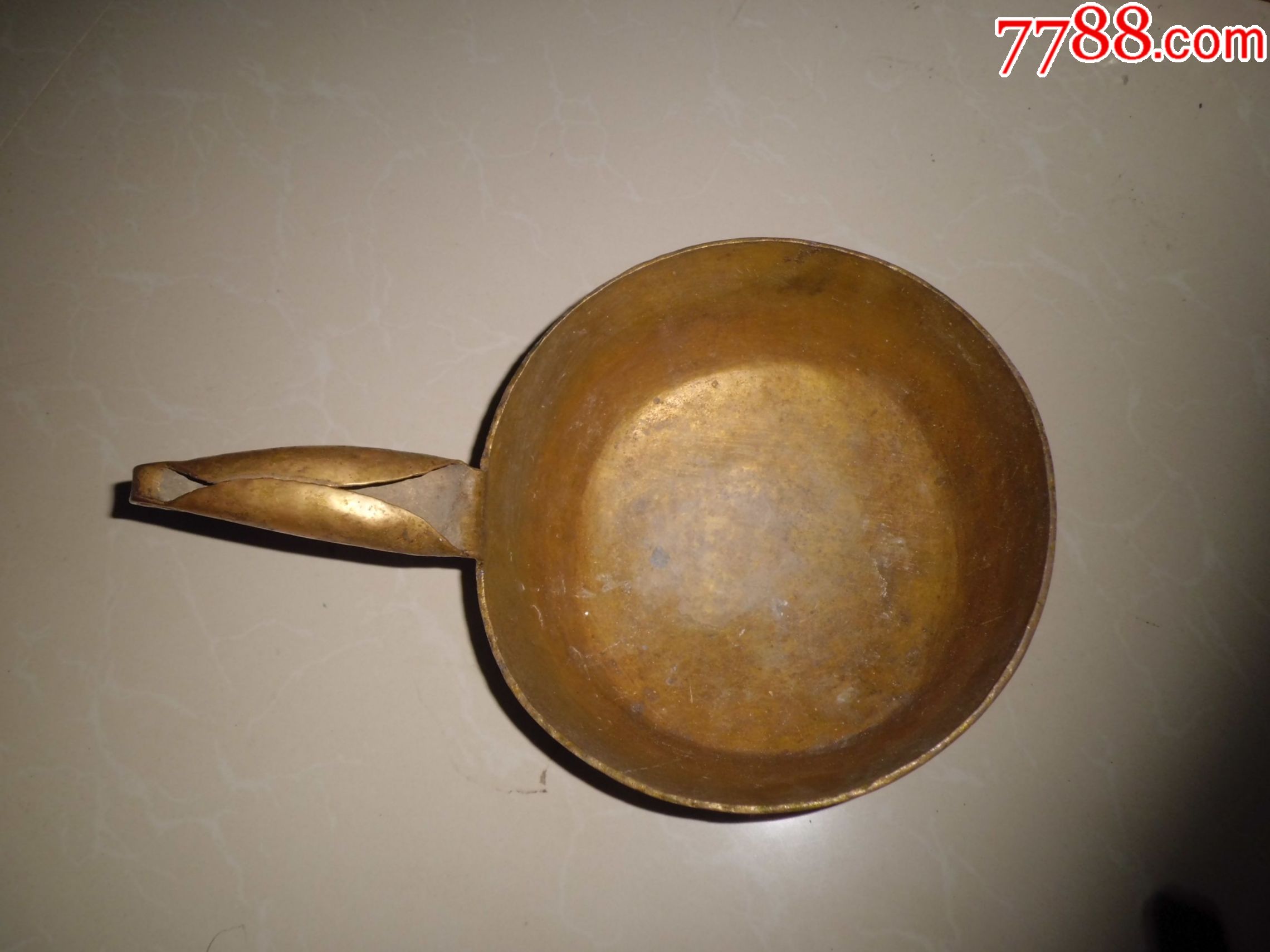 乡下老货全品相铜瓢一只
