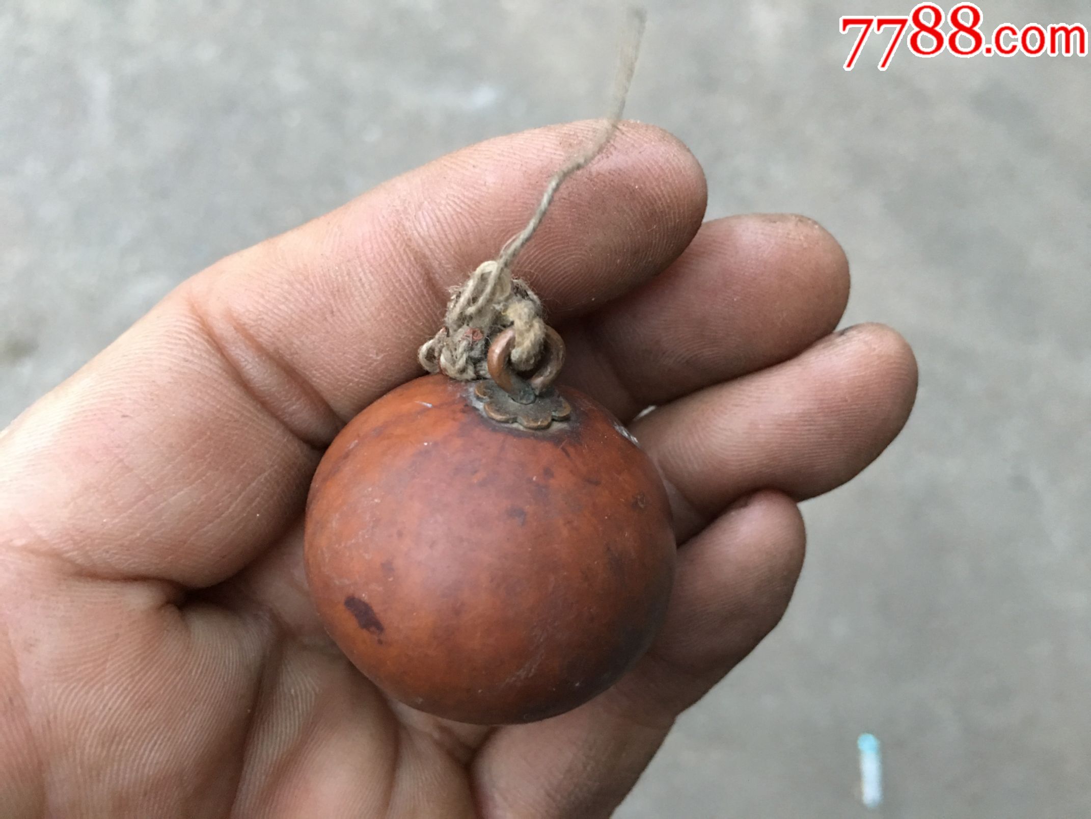 烟具收藏皮质老烟包烟袋烟杆文玩镶嵌红铜老葫芦琥珀一粒包老