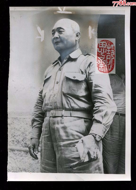 1955年金门防卫司令官刘玉章照片一张