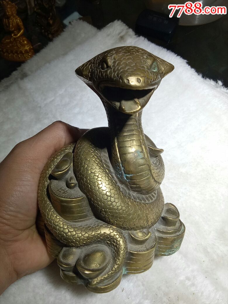 仿品--90年代,蛇仙铜像