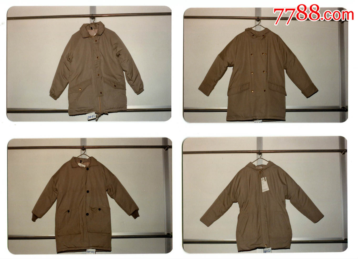 另类照片成衣样式80年代香港潮流服饰样式照片原照6张1组