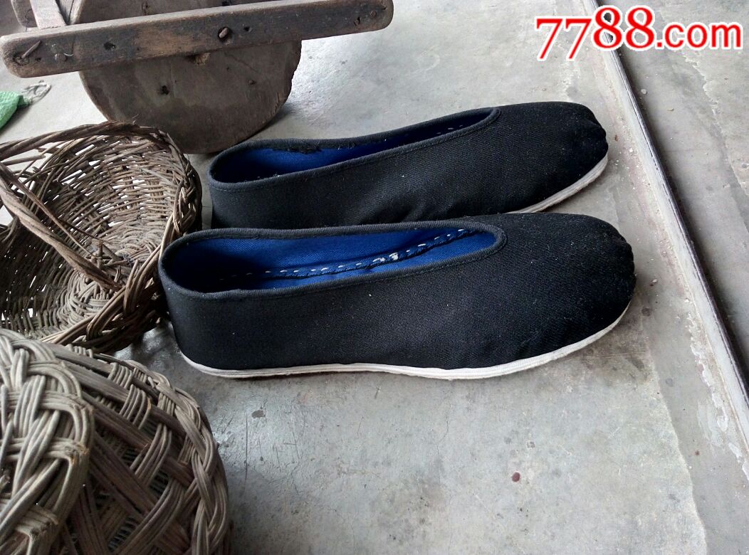 纯手工千层底圆口布鞋(可定制)