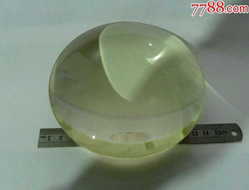 一对直径126mm中间最大厚度20mm4x5寸放大机用的聚焦镜(凸透镜)