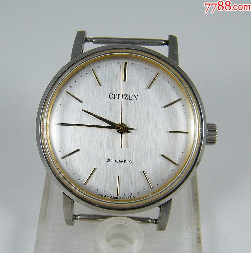 日本citizen西铁城21钻机械手表53-8078-0950-中古西铁城