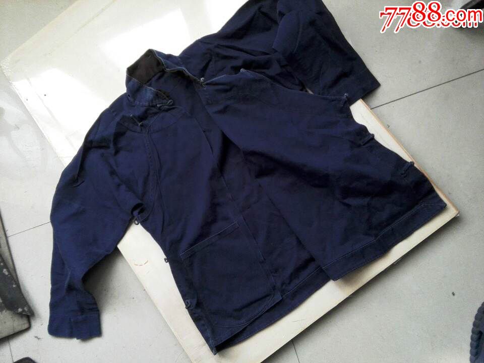 老式棉布立领大襟衣服