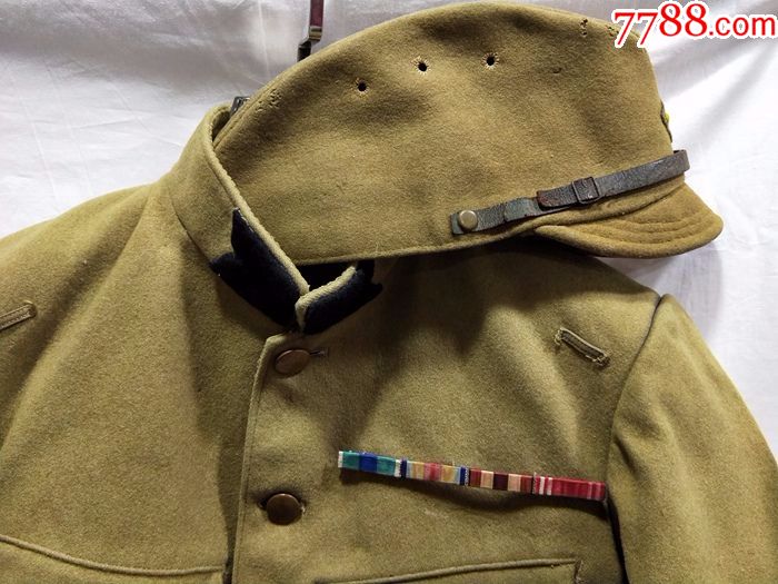 日本/日军.改四五式军服宪兵上衣,略帽.大正八(1919)年戳