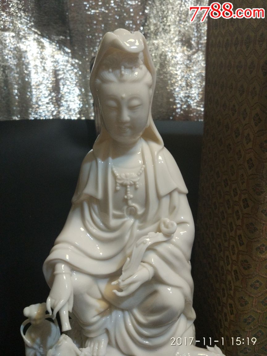 八十年代德化瓷厂九龙滴水观音