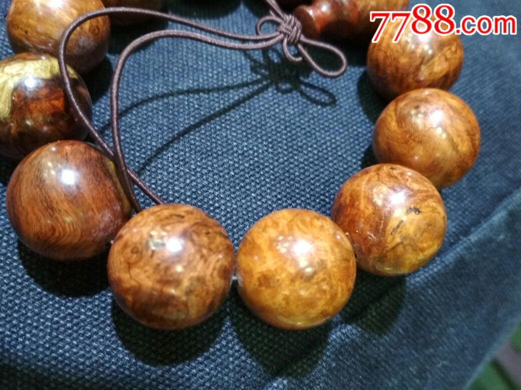 越南瘤疤黄花梨手串(2cm)_价格80.