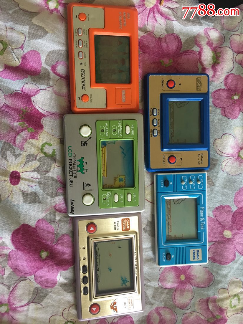 80年代老掌机游戏机5台