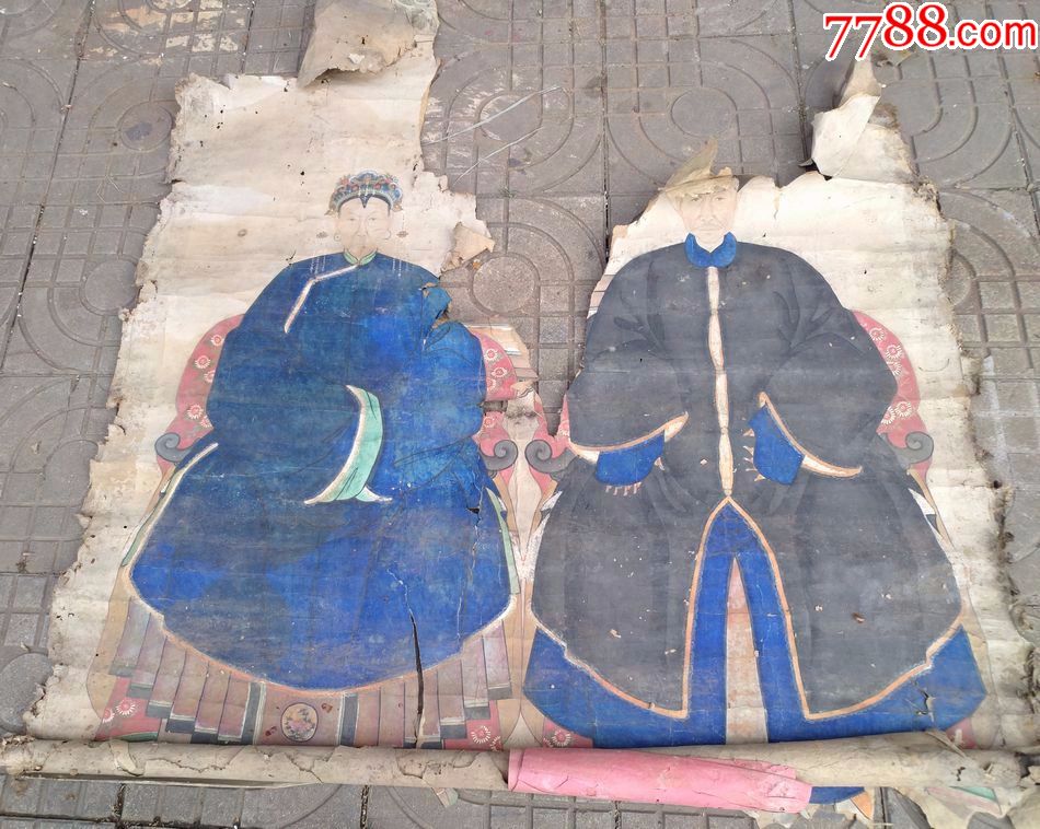 画工漂亮清代祖宗画