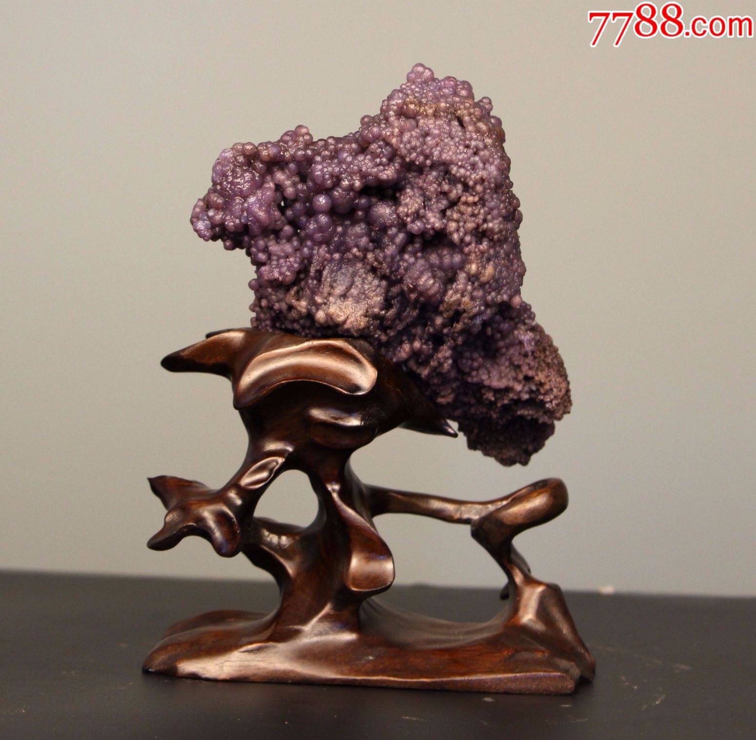 奇石头原石矿物晶体收藏级天然紫葡萄玛瑙观赏石葡萄玛瑙原石92