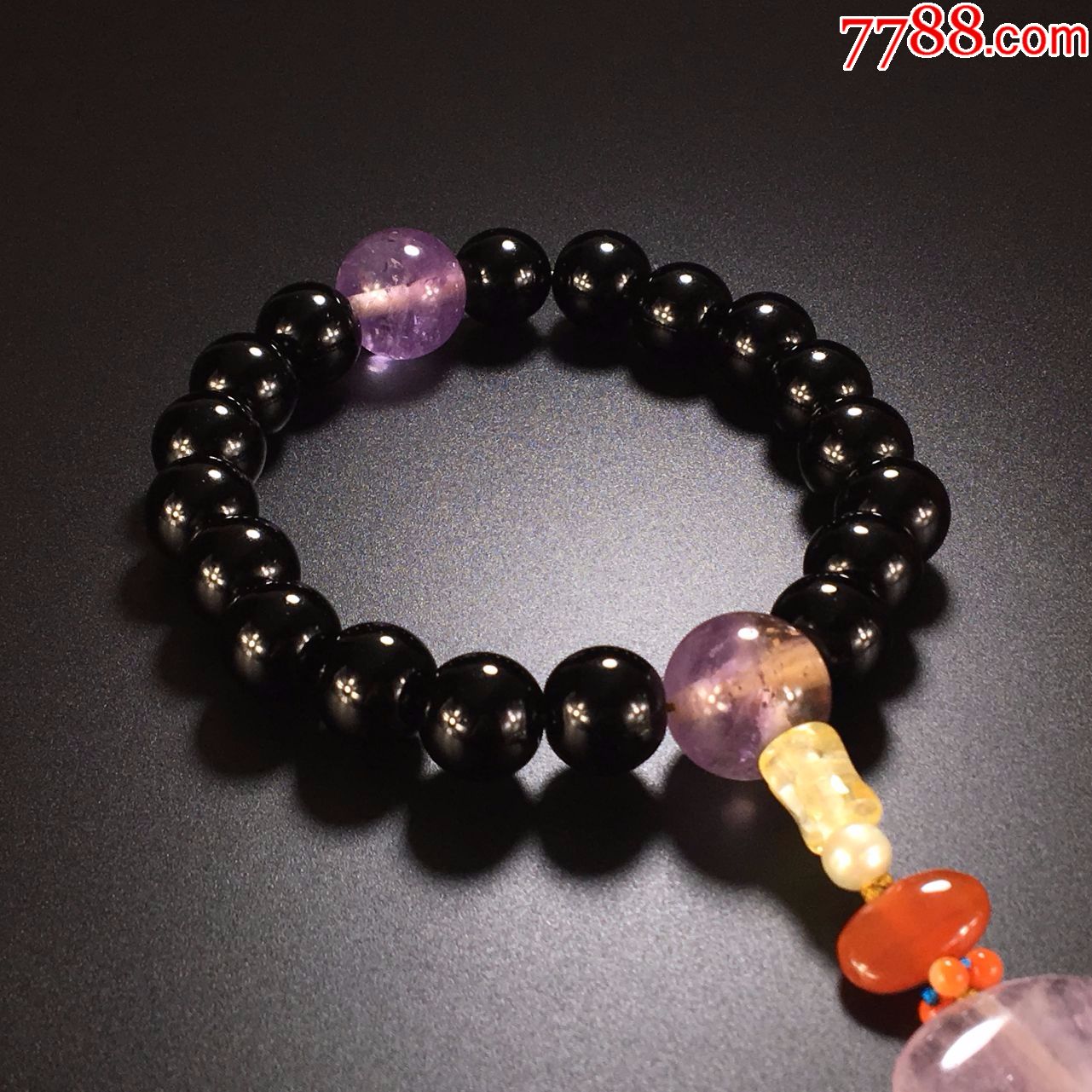 清宫式珠宝水晶翡翠玛瑙十八子手持串珠