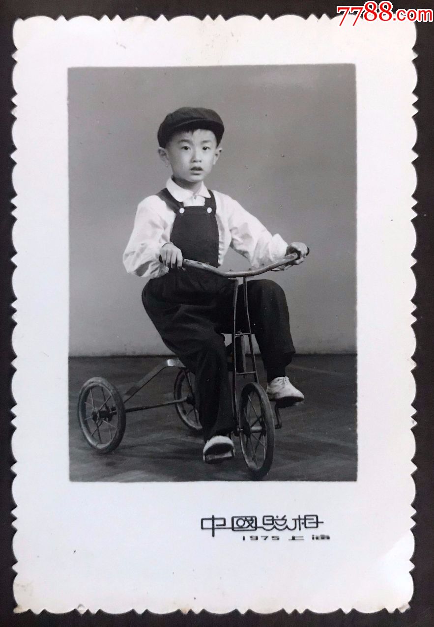 早期骑童车的男孩照-se55574364-老照片-零售-7788