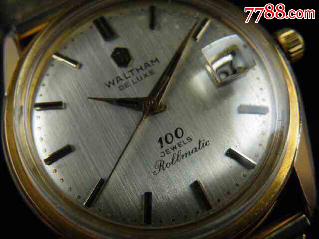 【罕见美国原装华生100钻100周年全自动机械纪念腕表】