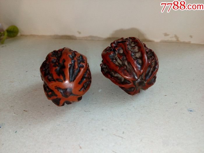一对清朝老核桃_文玩核桃_不二藏古【7788收藏__收藏