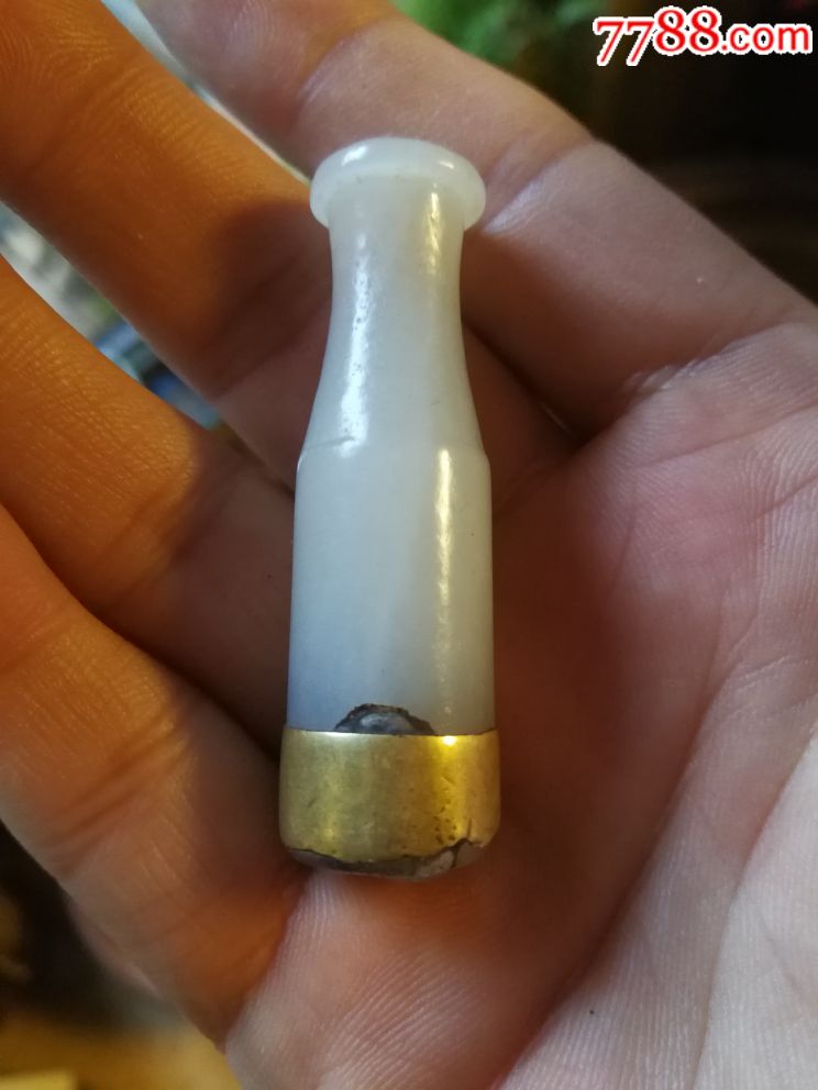 羊脂白玉烟嘴