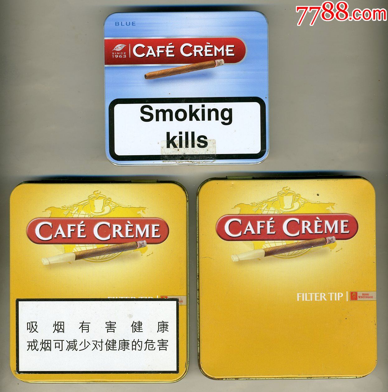 荷兰."cafecreme嘉辉雪茄"10支装铁盒三款