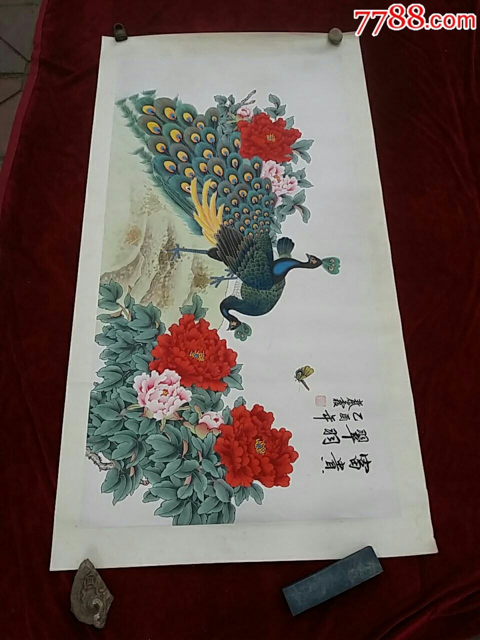 著名画家.秦霞.花鸟画原作._价格350.