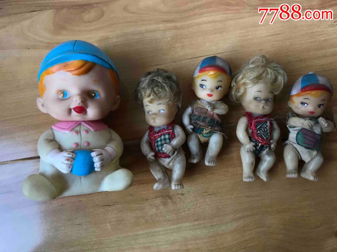 橡胶玩具娃娃5个