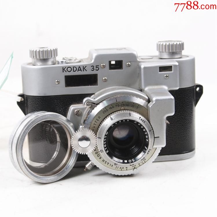 古董柯达kodak35机械旁轴胶卷相机快门准确调焦清晰带