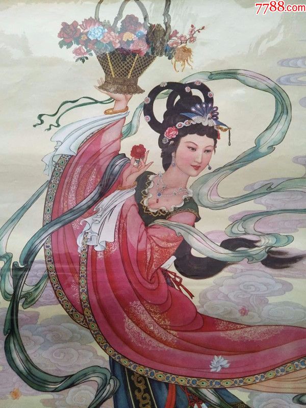 天女散花(80年代年画)