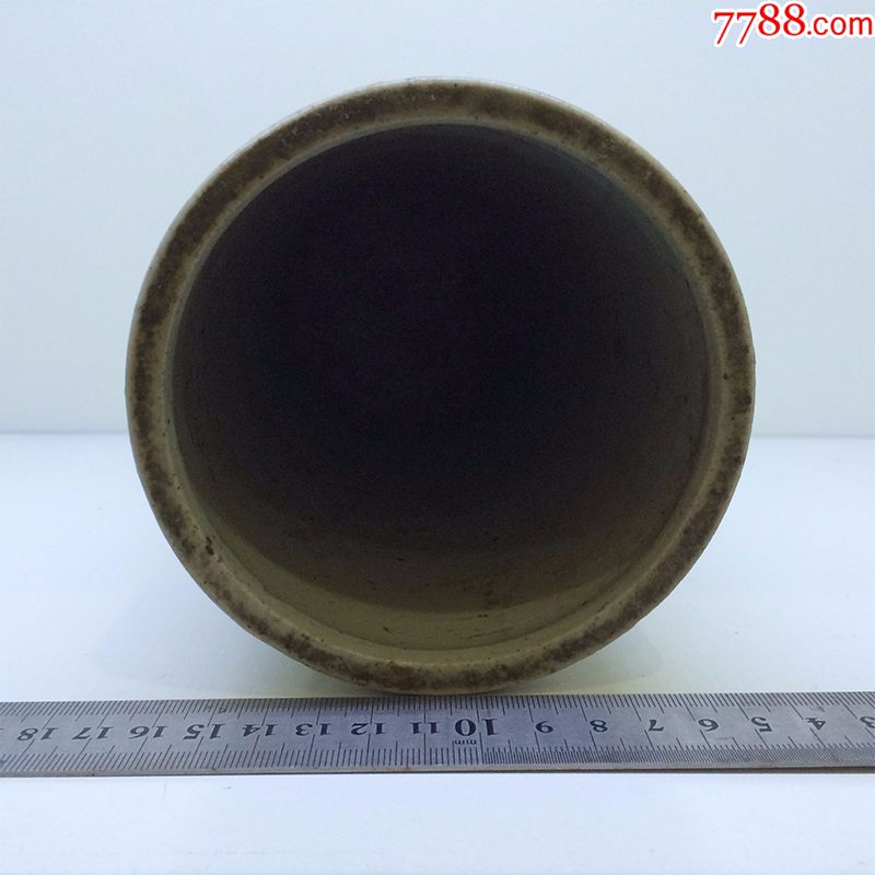 醴陵窑永胜瓷厂70年代釉下蓝彩"五谷丰登"茶叶坛罐一对$8009品99湖