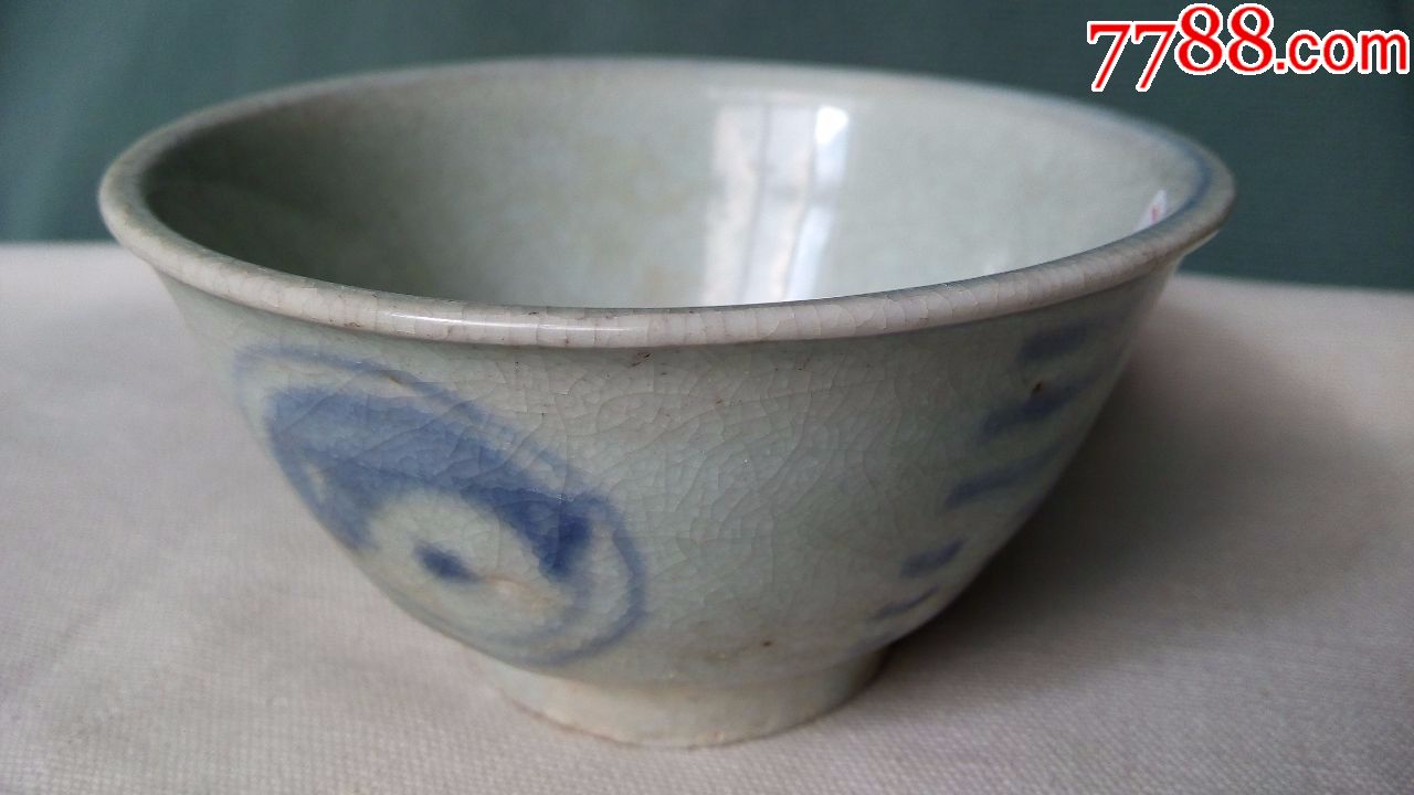 明青花绘八卦纹碗07-价格:1100元-se56413308-青花瓷-零售-7788收藏