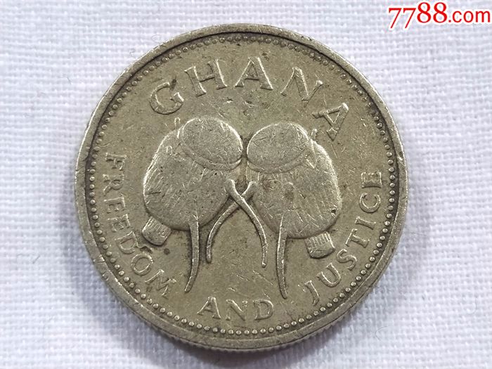 加纳1996年500塞地硬币.直径23.5MM.厚重