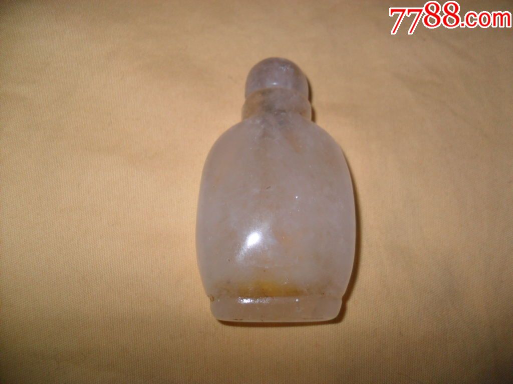 超精美老水晶鼻烟壶