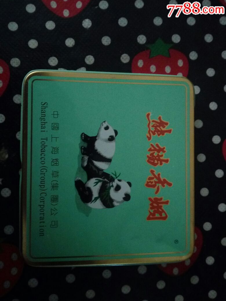 熊猫烟铁盒