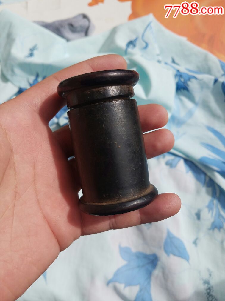 云南晚清黄杨木老烟膏盒特价包邮