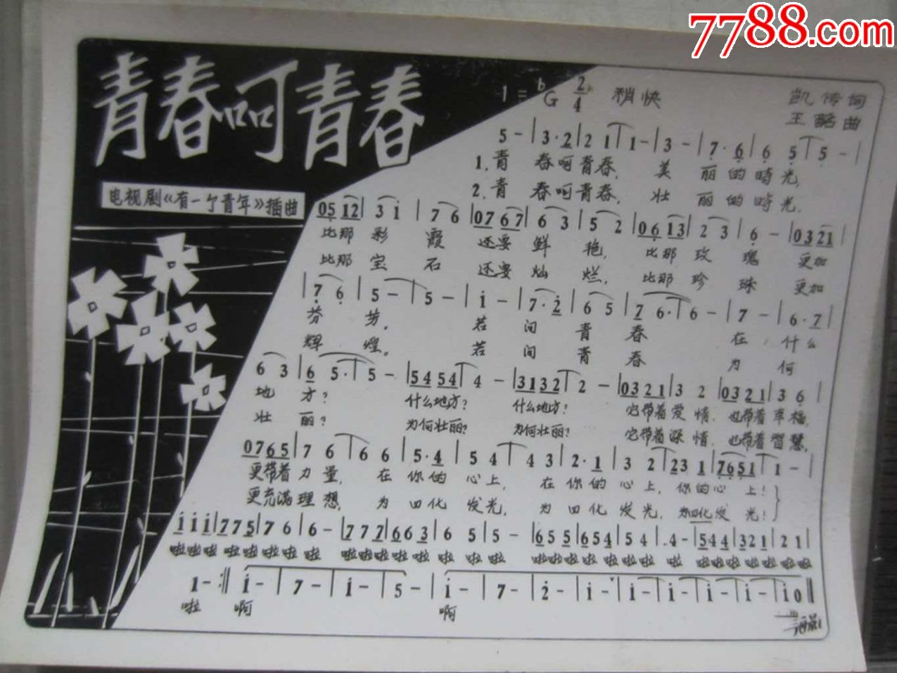 青春啊青春.电视剧《有一个青年》插曲(老歌片)