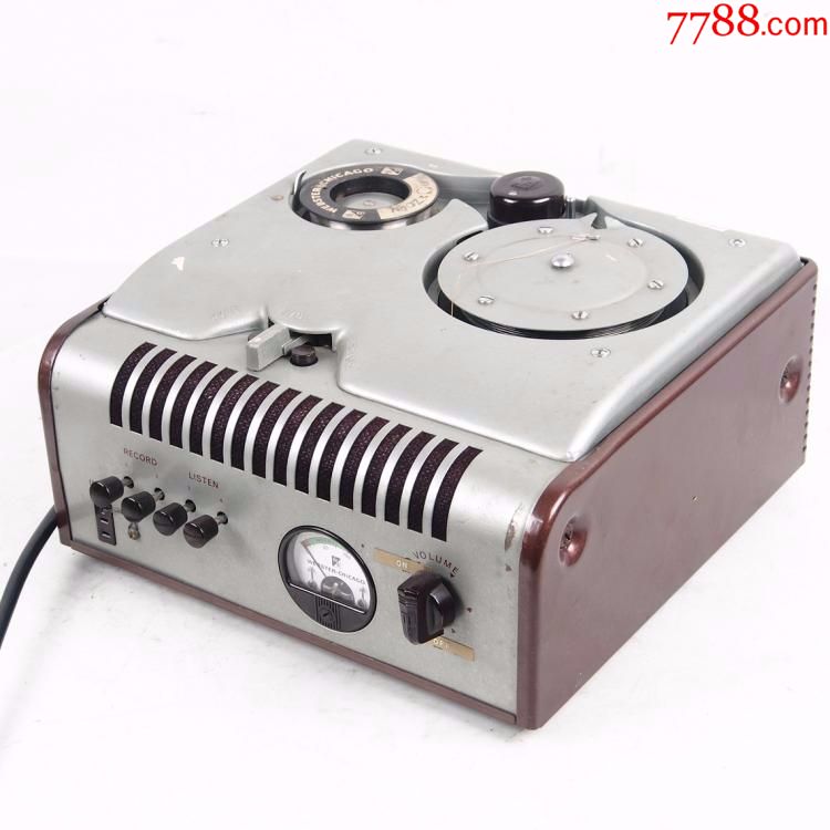 西洋古董9品1940年代美国芝加哥韦伯斯特钢丝录音机型号78