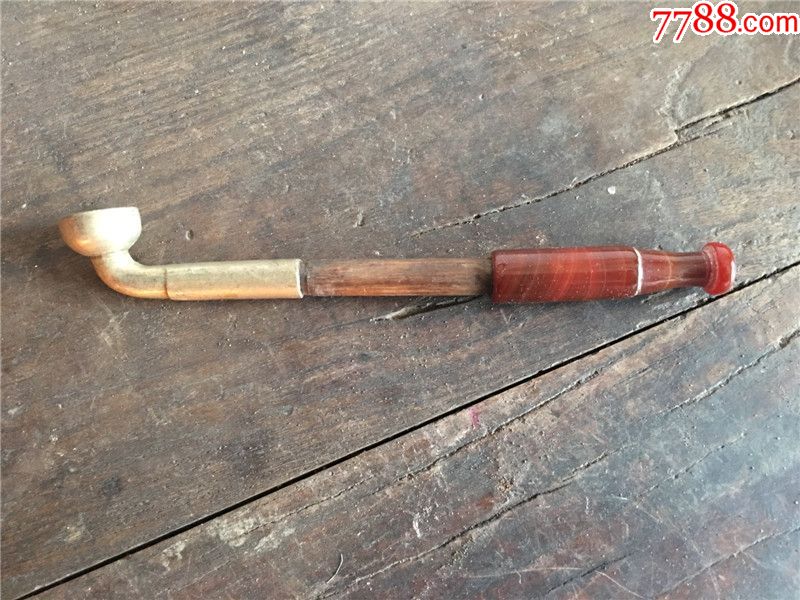 解放后老烟袋一套完整烟锅烟嘴烟杆老烟具老铜器古董大秧歌道具