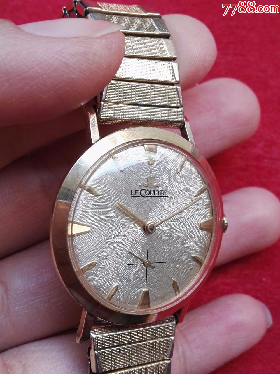 #男款#积家手表二手男表IOK包金手动机械表古