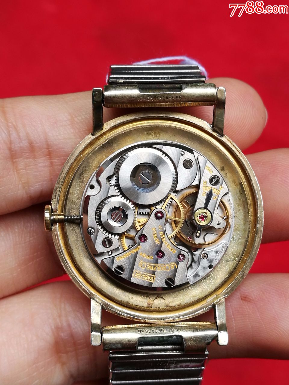#男款#积家手表二手男表IOK包金手动机械表古