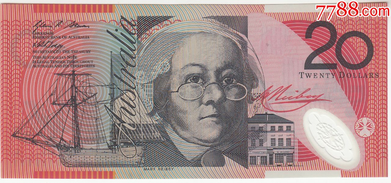 澳大利亚20元塑料钞
