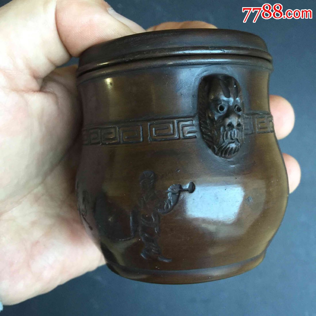 商品名称:蛐蛐罐蟋蟀盆大年份带罐配罐,王义早期带罐.