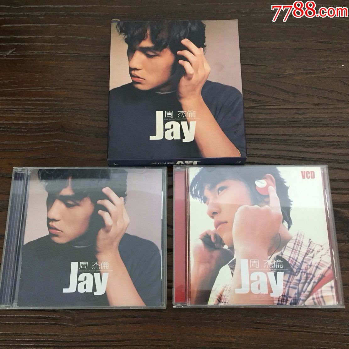 周杰伦jay首张同名专辑cd vcd纸套*湾版