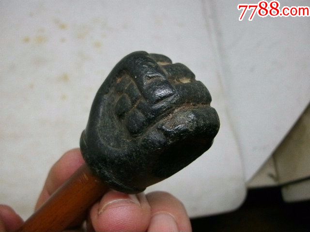 黑石大权在握.料器烟嘴.好烟杆