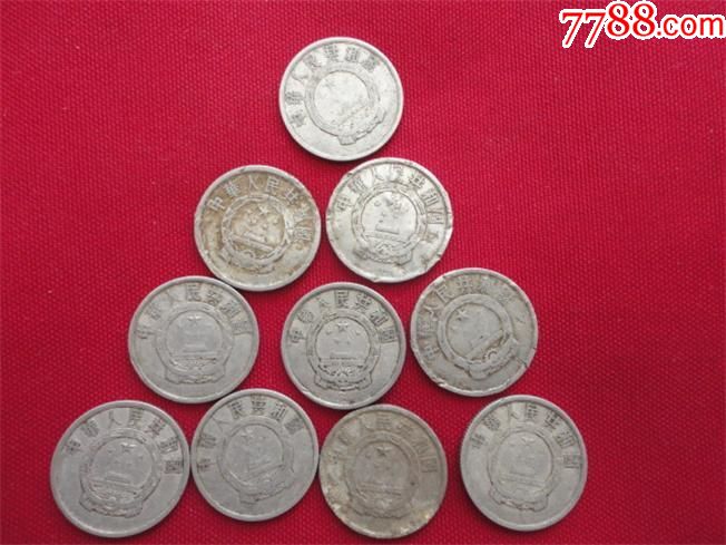 稀缺年份1960年2分硬币10枚