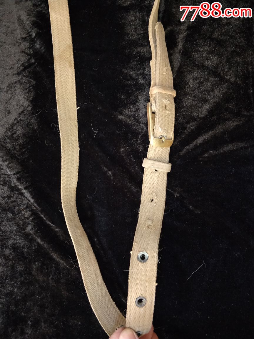 二战美国美军军官帆布腰带原品