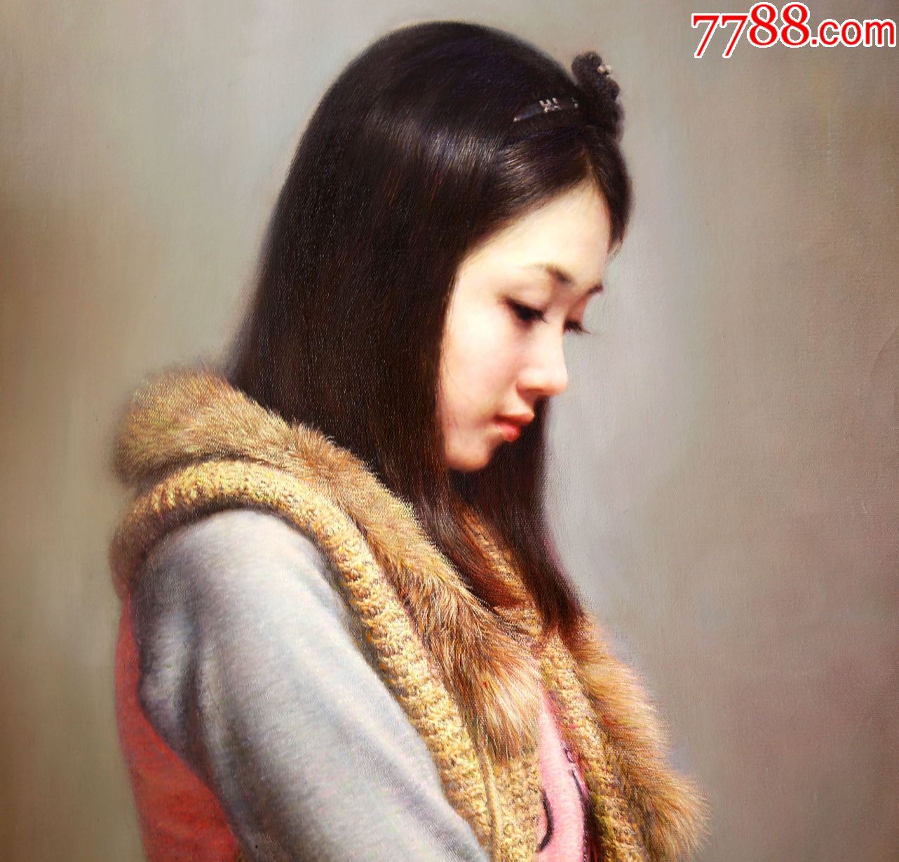 朝鲜油画人物油画一级画家韩赫