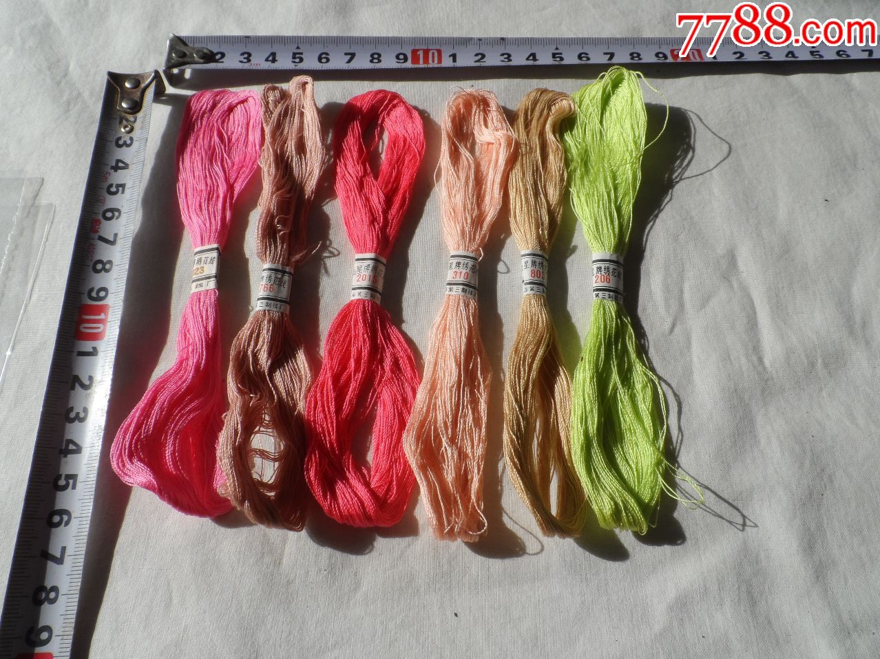 特质.金星牌绣花线.长风线厂,上海第三制线厂出品.