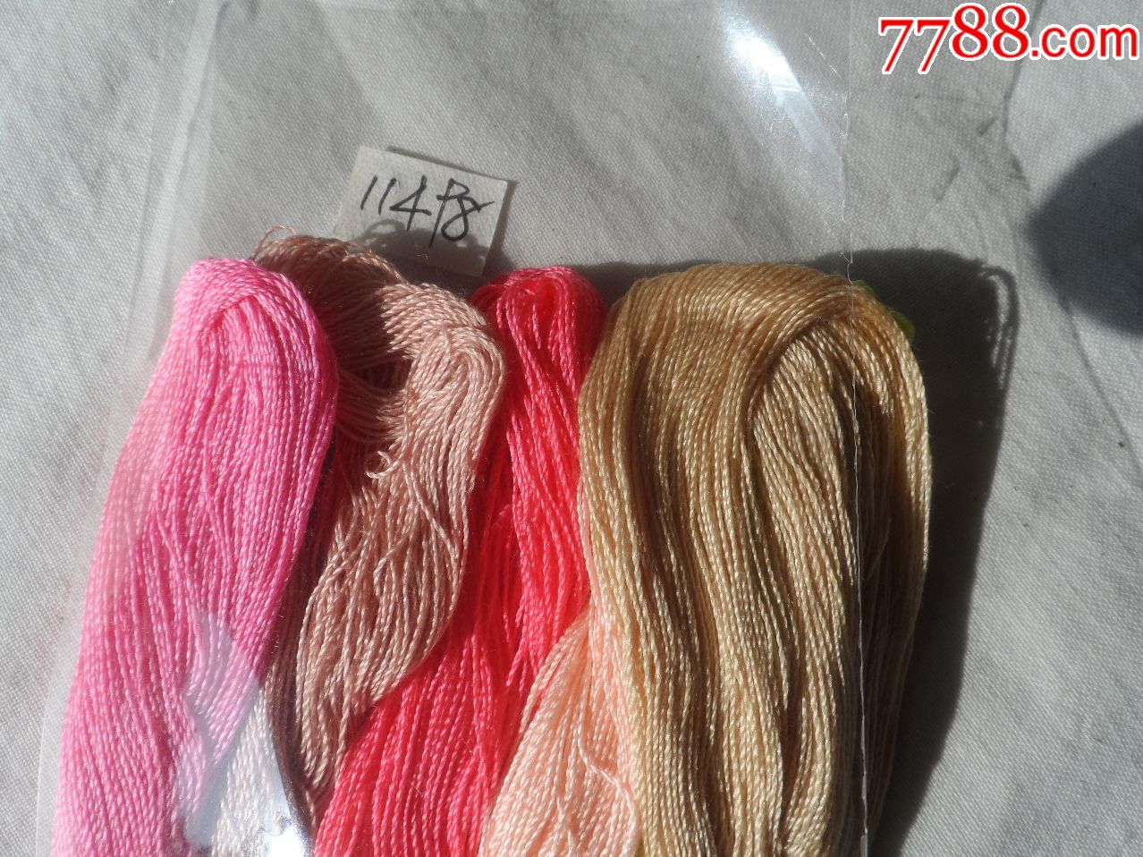 特质.金星牌绣花线.长风线厂,上海第三制线厂出品.